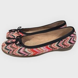 Aerosoles Colorful Teashop Zigzag Ballet Flats 7.5